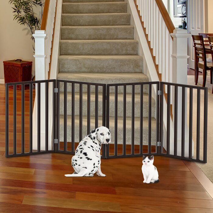 Petmaker Panel Wooden Free Standing Pet Gate & Reviews | Wayfair